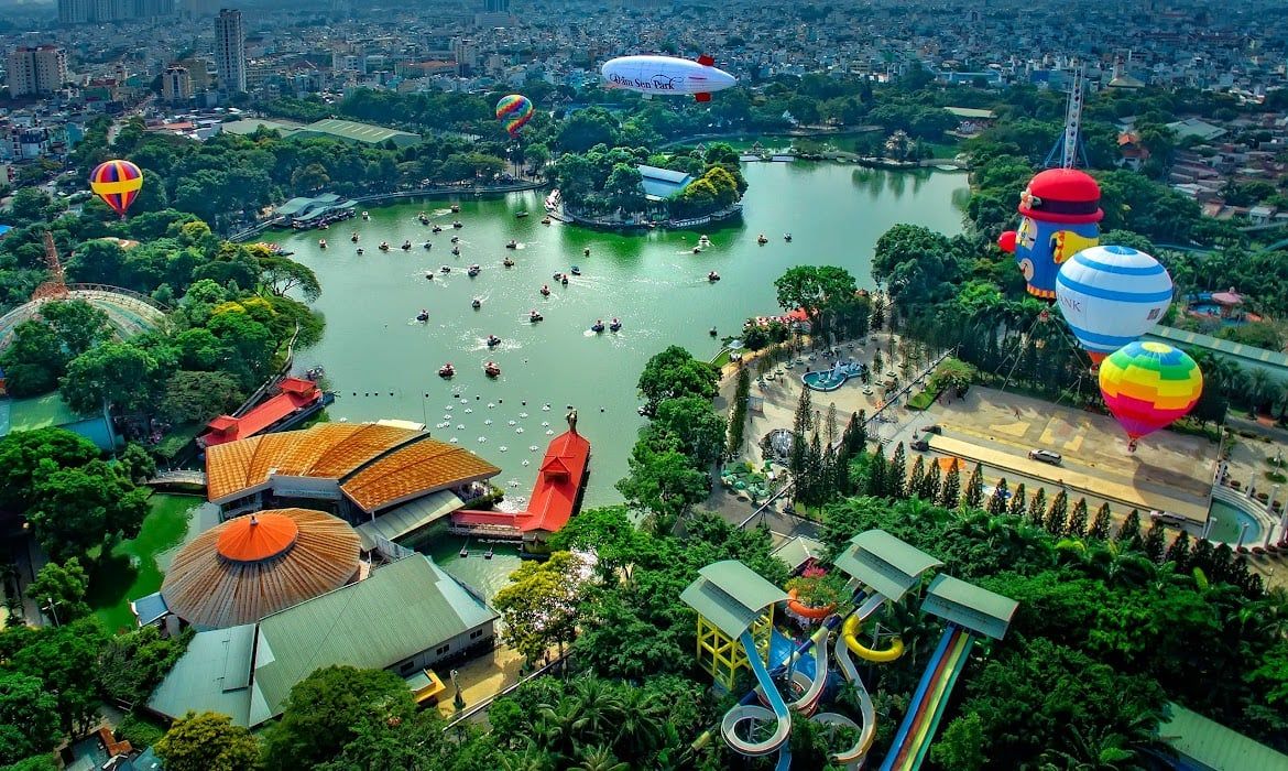 Khu vui chơi ngoài trời ở Hồ Chí Minh “thiên đường giải trí xanh” giữa lòng thành phố